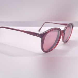 Vintage Pathway Burgundy Oval Sunglasses Frames Only